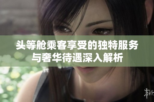 頭等艙乘客享受的獨(dú)特服務(wù)與奢華待遇深入解析