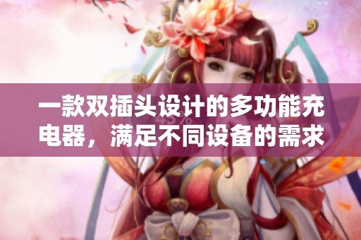 一款雙插頭設計的多功能充電器，滿足不同設備的需求