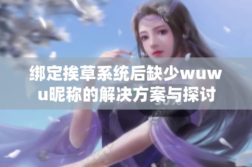 綁定挨草系統后缺少wuwu昵稱的解決方案與探討