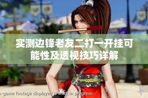 實(shí)測(cè)邊鋒老友二打一開掛可能性及透視技巧詳解