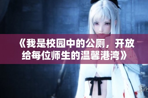 《我是校園中的公廁，開放給每位師生的溫馨港灣》
