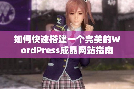 如何快速搭建一個(gè)完美的WordPress成品網(wǎng)站指南