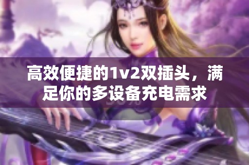 高效便捷的1v2雙插頭，滿足你的多設備充電需求