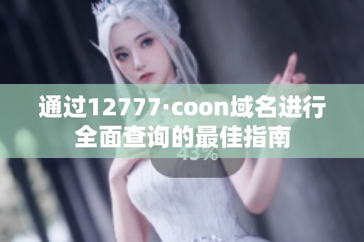 通過12777·coon域名進行全面查詢的最佳指南