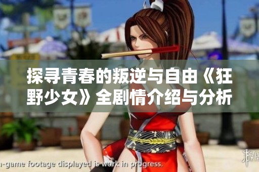 探尋青春的叛逆與自由《狂野少女》全劇情介紹與分析