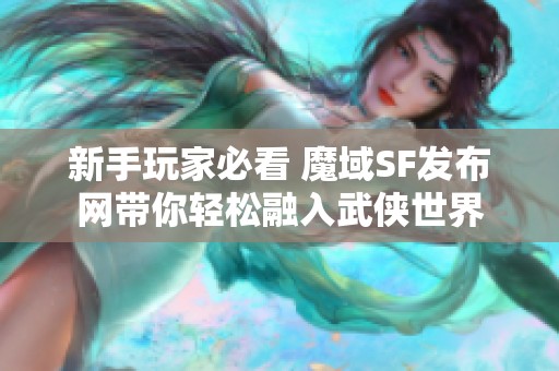 新手玩家必看 魔域SF發布網帶你輕松融入武俠世界