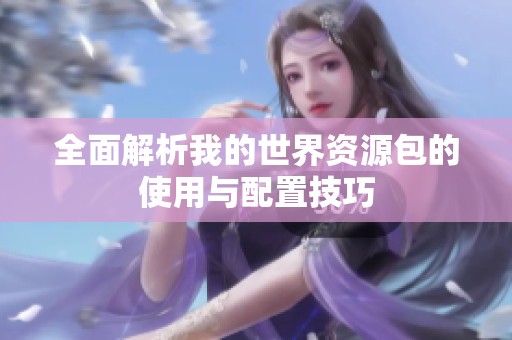 全面解析我的世界資源包的使用與配置技巧