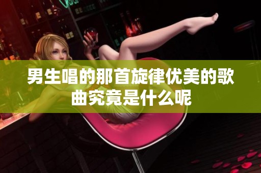 男生唱的那首旋律優美的歌曲究竟是什么呢