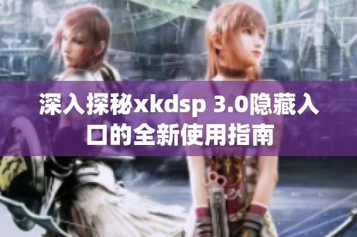 深入探秘xkdsp 3.0隱藏入口的全新使用指南