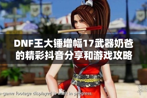 DNF王大錘增幅17武器奶爸的精彩抖音分享和游戲攻略