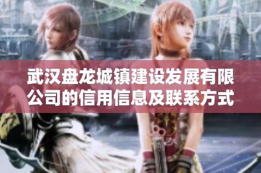 武漢盤龍城鎮建設發展有限公司的信用信息及聯系方式匯總分析