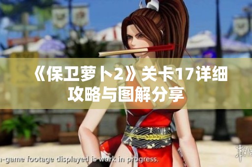 《保衛蘿卜2》關卡17詳細攻略與圖解分享