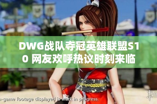 DWG戰隊奪冠英雄聯盟S10 網友歡呼熱議時刻來臨