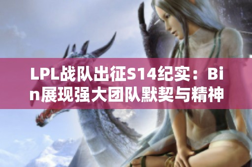 LPL戰隊出征S14紀實：Bin展現強大團隊默契與精神