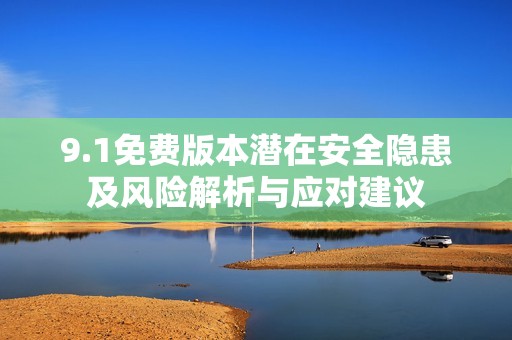 9.1免費版本潛在安全隱患及風險解析與應對建議