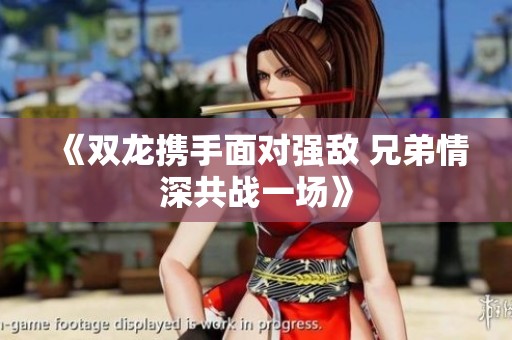 《雙龍攜手面對強敵 兄弟情深共戰(zhàn)一場》
