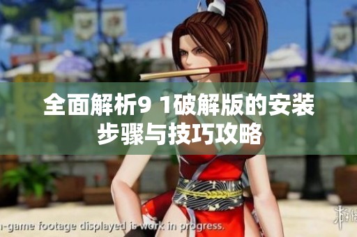全面解析9 1破解版的安裝步驟與技巧攻略