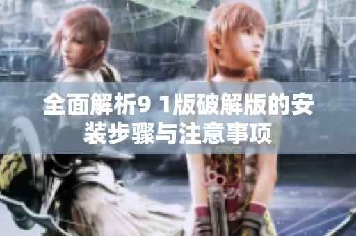 全面解析9 1版破解版的安裝步驟與注意事項(xiàng)