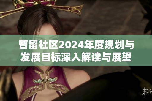 曹留社區2024年度規劃與發展目標深入解讀與展望