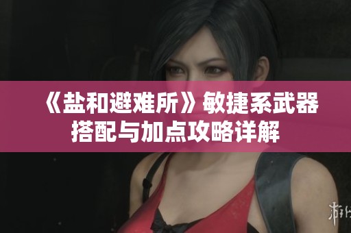 《鹽和避難所》敏捷系武器搭配與加點攻略詳解