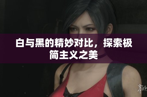 白與黑的精妙對比，探索極簡主義之美