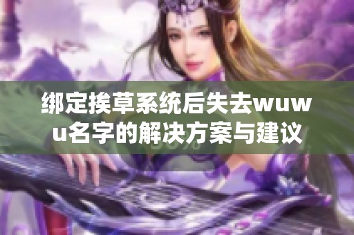 綁定挨草系統后失去wuwu名字的解決方案與建議