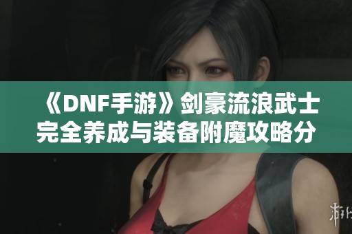 《DNF手游》劍豪流浪武士完全養(yǎng)成與裝備附魔攻略分享