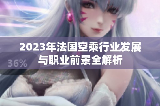 2023年法國空乘行業(yè)發(fā)展與職業(yè)前景全解析