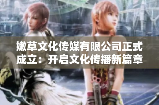 嫩草文化傳媒有限公司正式成立：開啟文化傳播新篇章