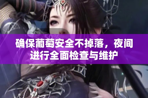 確保葡萄安全不掉落，夜間進行全面檢查與維護