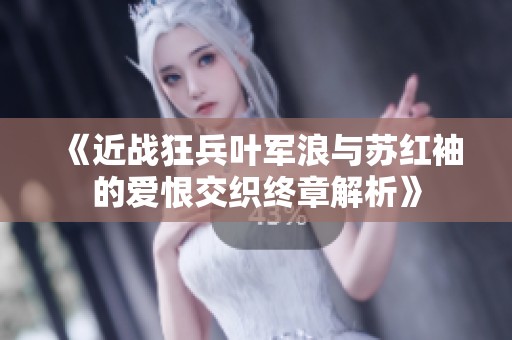《近戰狂兵葉軍浪與蘇紅袖的愛恨交織終章解析》