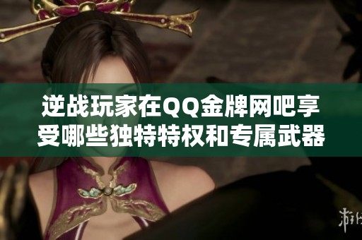 逆戰玩家在QQ金牌網吧享受哪些獨特特權和專屬武器體驗？