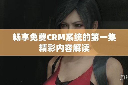 暢享免費(fèi)CRM系統(tǒng)的第一集精彩內(nèi)容解讀