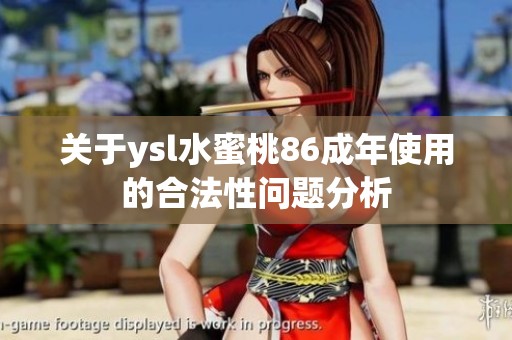 關于ysl水蜜桃86成年使用的合法性問題分析
