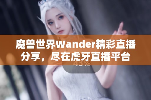魔獸世界Wander精彩直播分享，盡在虎牙直播平臺