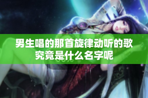 男生唱的那首旋律動聽的歌究竟是什么名字呢