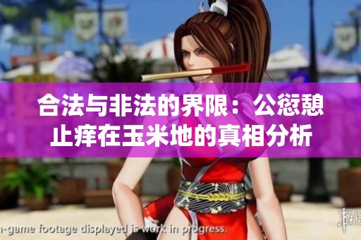 合法與非法的界限：公愆憩止癢在玉米地的真相分析
