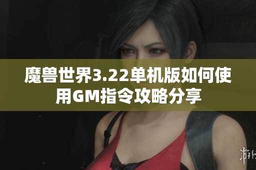魔獸世界3.22單機版如何使用GM指令攻略分享