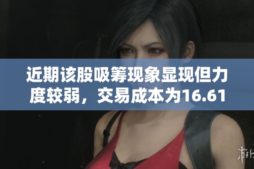 近期該股吸籌現象顯現但力度較弱，交易成本為16.61元
