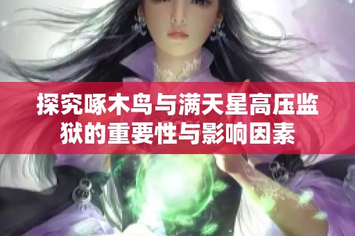 探究啄木鳥與滿天星高壓監獄的重要性與影響因素