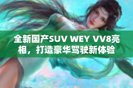 全新國產SUV WEY VV8亮相，打造豪華駕駛新體驗