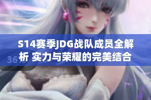 S14賽季JDG戰隊成員全解析 實力與榮耀的完美結合