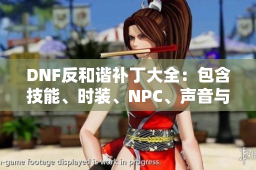 DNF反和諧補丁大全：包含技能、時裝、NPC、聲音與立繪全方位更新分享