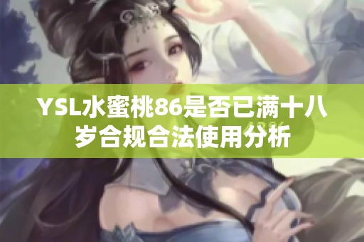 YSL水蜜桃86是否已滿十八歲合規合法使用分析