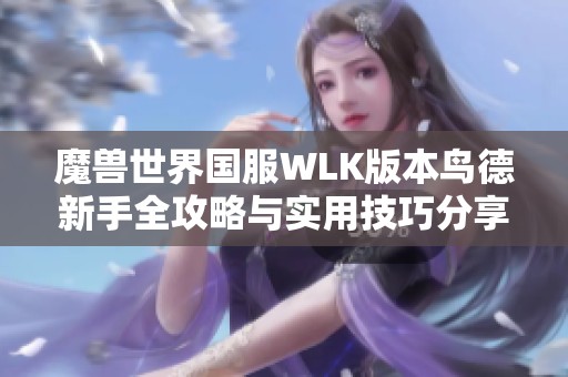 魔獸世界國服WLK版本鳥德新手全攻略與實用技巧分享