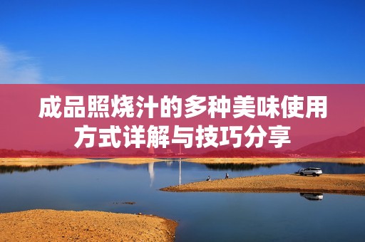 成品照燒汁的多種美味使用方式詳解與技巧分享