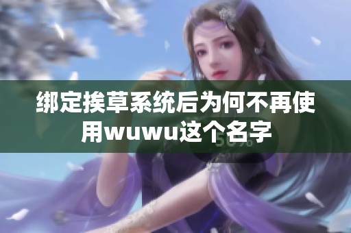 綁定挨草系統后為何不再使用wuwu這個名字