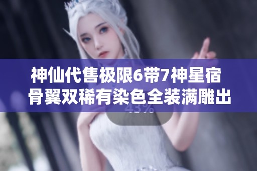 神仙代售極限6帶7神星宿 骨翼雙稀有染色全裝滿雕出售