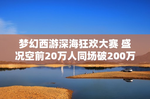 夢幻西游深?？駳g大賽 盛況空前20萬人同場破200萬收益