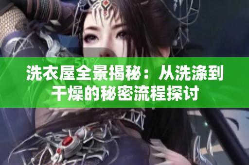 洗衣屋全景揭秘：從洗滌到干燥的秘密流程探討